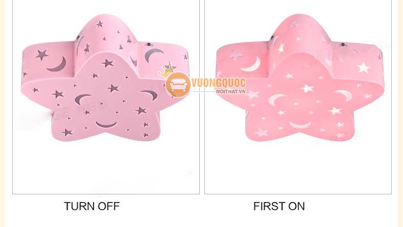 Đèn ốp trần trẻ em ngôi sao xanh uhs101-19